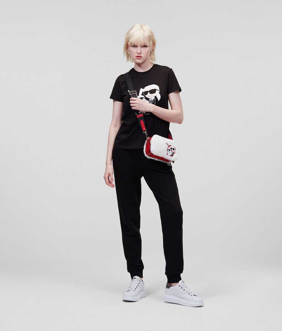 Black Karl Lagerfeld Year Of The Rabbit Women's T-Shirts | USA92CSKO