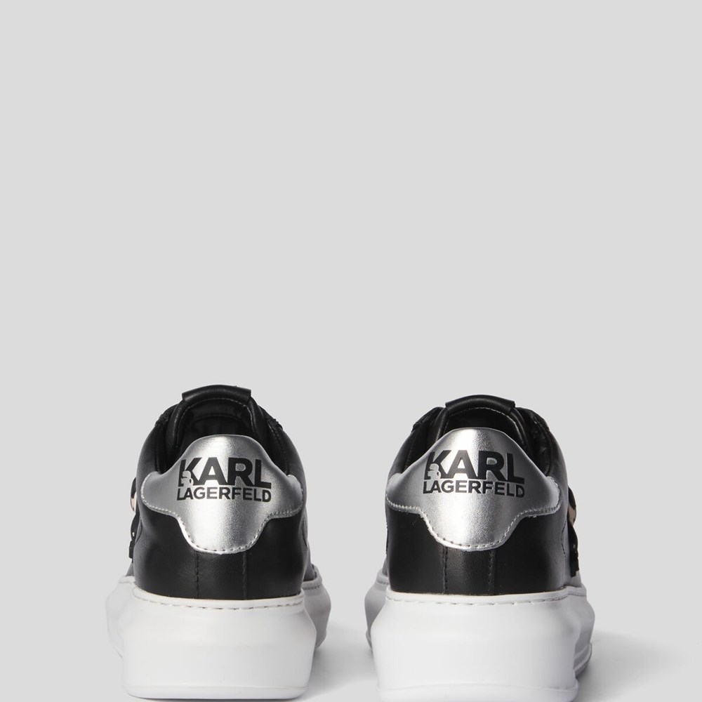 Black / White Karl Lagerfeld K/Ikonik Kapri Women's Sneakers | USA46UZBT