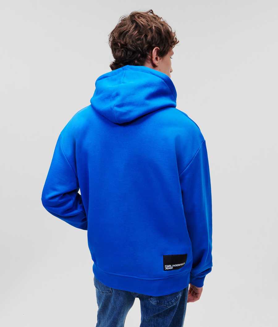 Blue Karl Lagerfeld Klj Logo Men's Sweatshirts | USA07YSPL