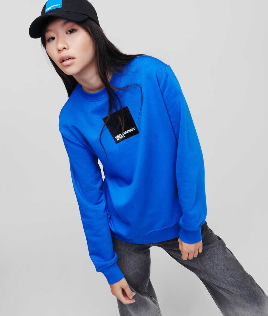 Blue Karl Lagerfeld Klj Women's Sweatshirts | USA09SHJE