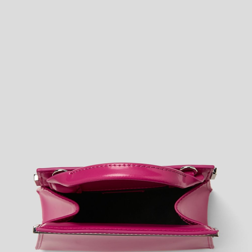 Fuchsia Karl Lagerfeld K/Kross Archive Small Women's Handbags | USA82HIZC