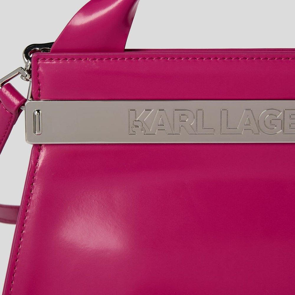 Fuchsia Karl Lagerfeld K/Kross Archive Women's Handbags | USA68GBWD