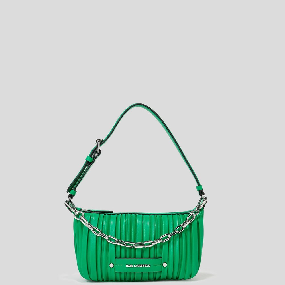 Green Karl Lagerfeld K/Kushion Women's Shoulder Bags | USA71LYMH