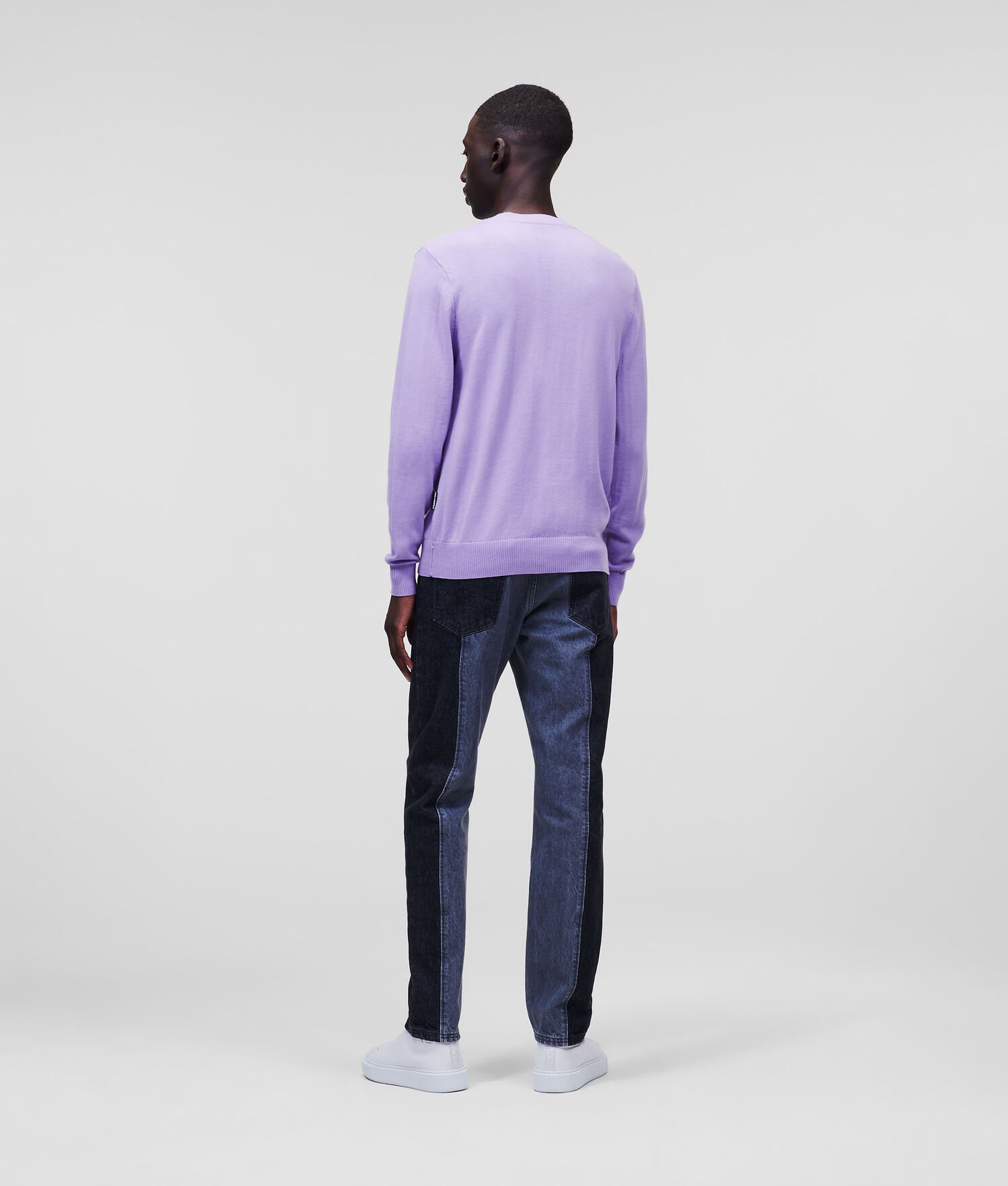 Lavender Karl Lagerfeld Ikonik 2.0 Merino Wool Men's Knitwear | USA78YNTF