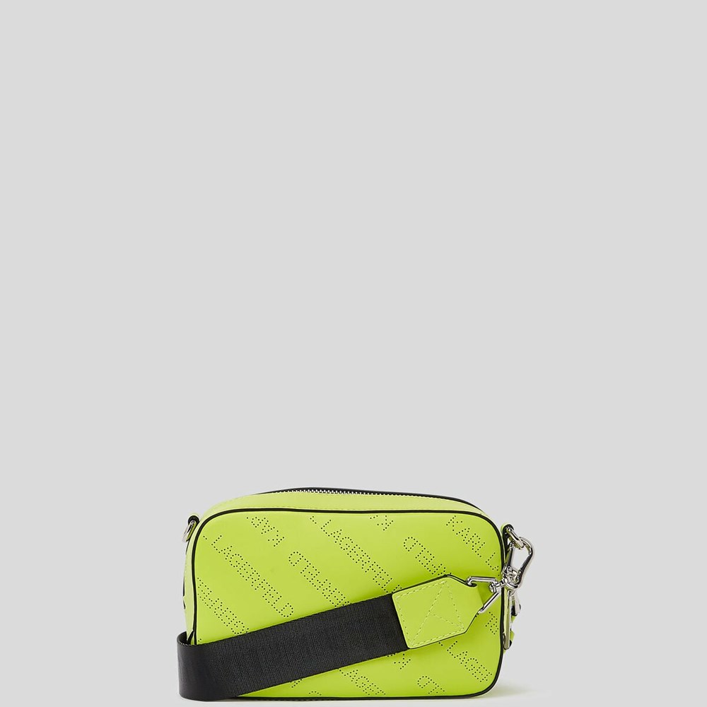 Light Green Karl Lagerfeld K/Punched Logo Women's Camera Bag | USA23GQXE