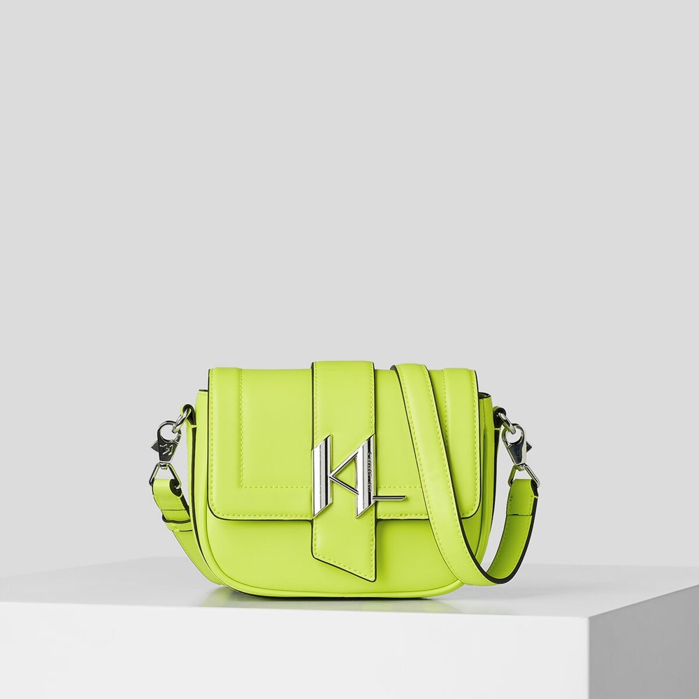 Light Green Karl Lagerfeld K/Saddle Small Women\'s Shoulder Bags | USA08BFWT