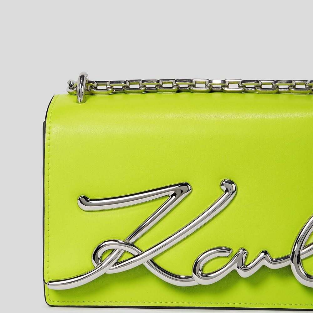 Light Green Karl Lagerfeld K/Signature Small Women's Shoulder Bags | USA45LAKQ