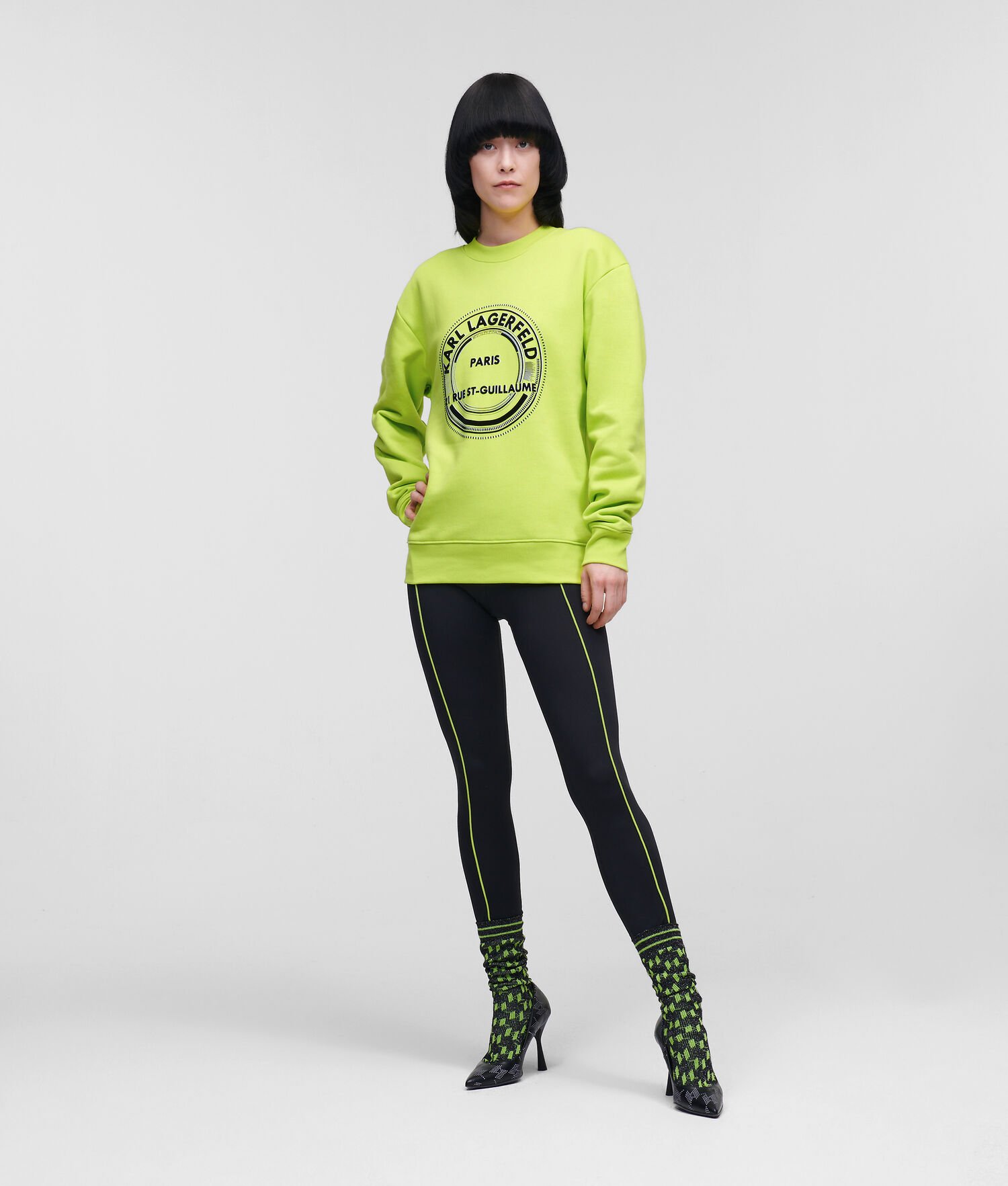 Light Green Karl Lagerfeld Rue St-guillaume Women\'s Sweatshirts | USA42STVE