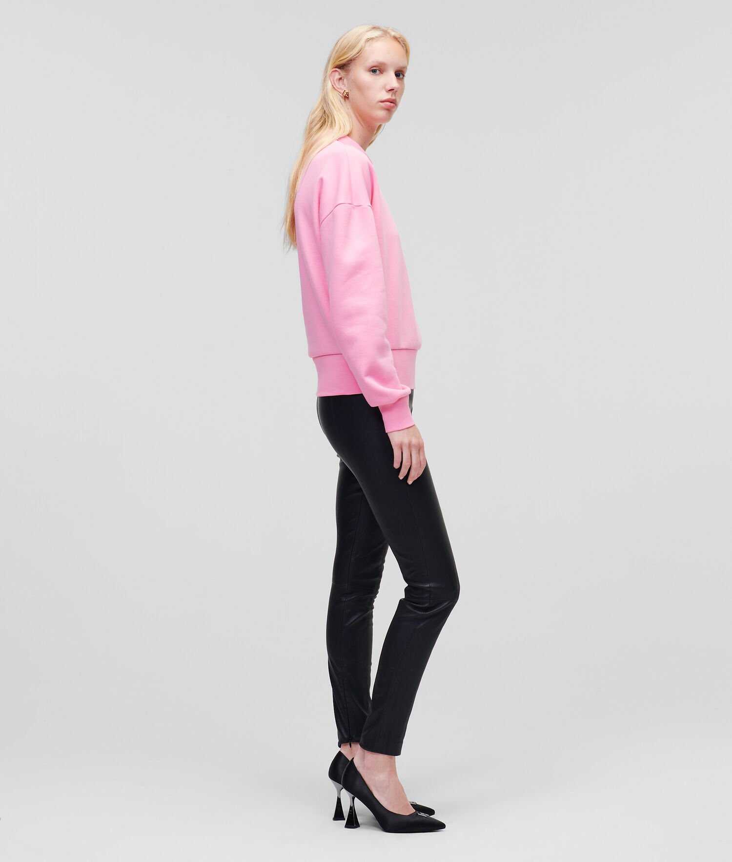 Pink Karl Lagerfeld Athleisure Half-zip Women's Sweatshirts | USA80VLFN