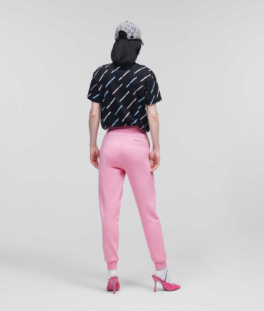 Pink Karl Lagerfeld Karl Future Logo Women's Sweatpants | USA24FBKE