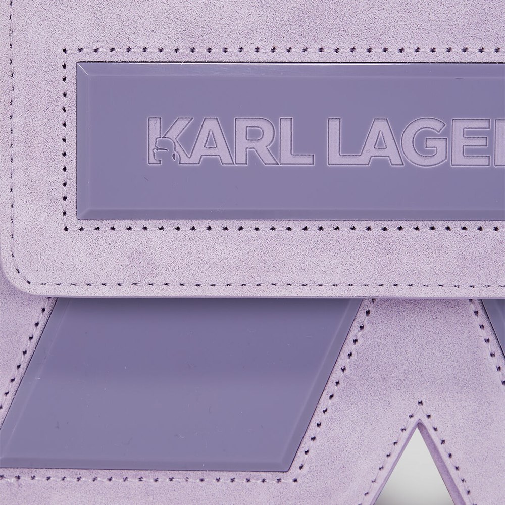 Purple Karl Lagerfeld Essential K Women's Crossbody Bags | USA43JTKL