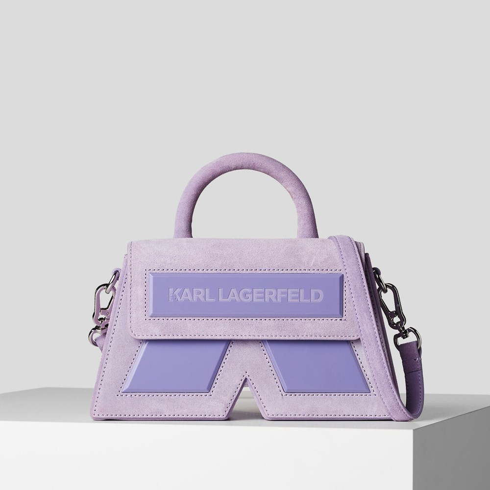 Purple Karl Lagerfeld Essential K Women\'s Crossbody Bags | USA43JTKL