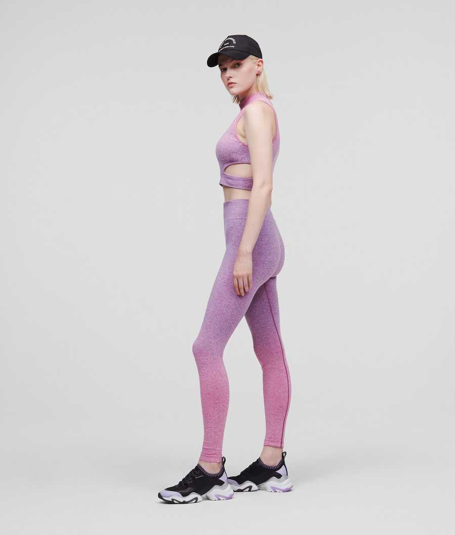 Purple / Pink Karl Lagerfeld Rue St-guillaume Seamless Women's Pants | USA62QHTJ