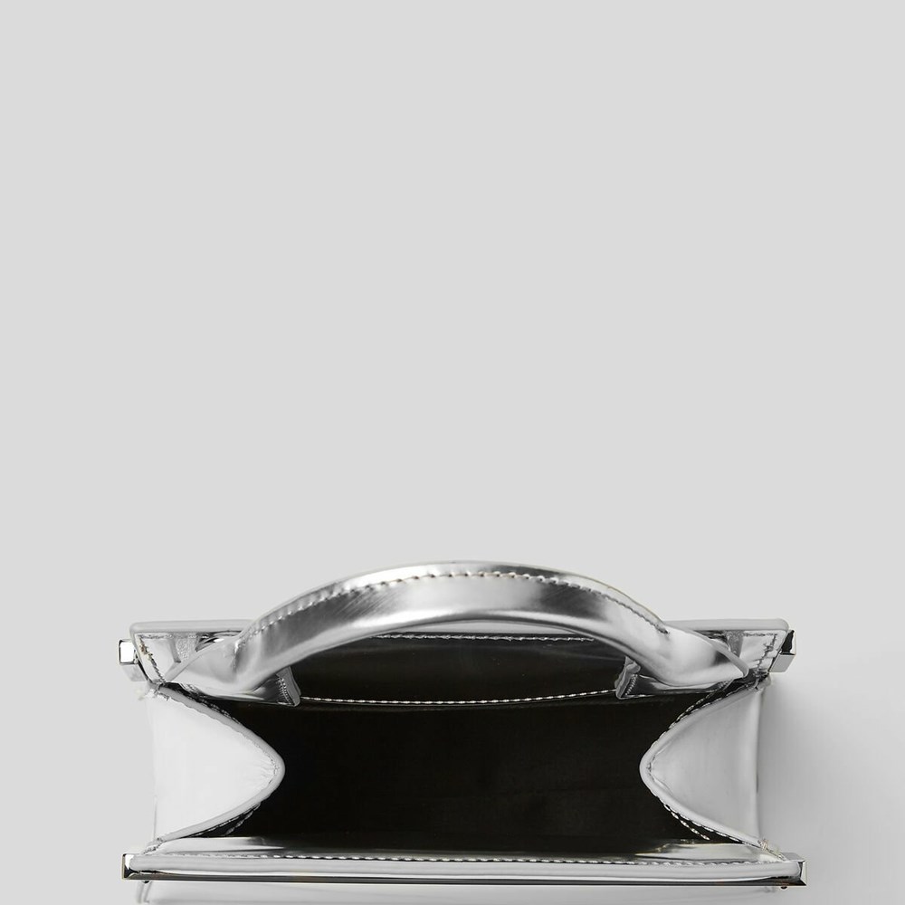 Silver Karl Lagerfeld K/Kross Archive Small Women's Handbags | USA17RINE