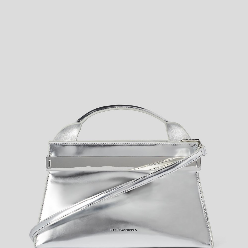 Silver Karl Lagerfeld K/Kross Archive Women's Handbags | USA01TQXN