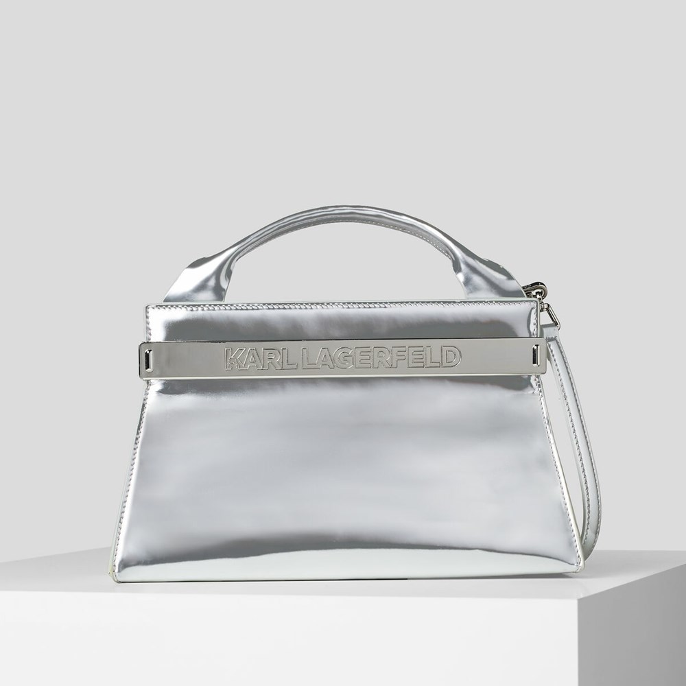 Silver Karl Lagerfeld K/Kross Archive Women\'s Handbags | USA01TQXN