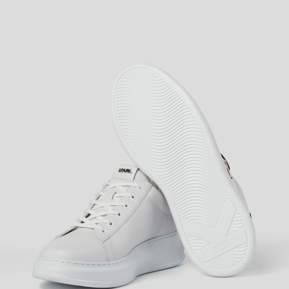 White / Blue Karl Lagerfeld K/Ikonik Kapri Men's Sneakers | USA75PLIY