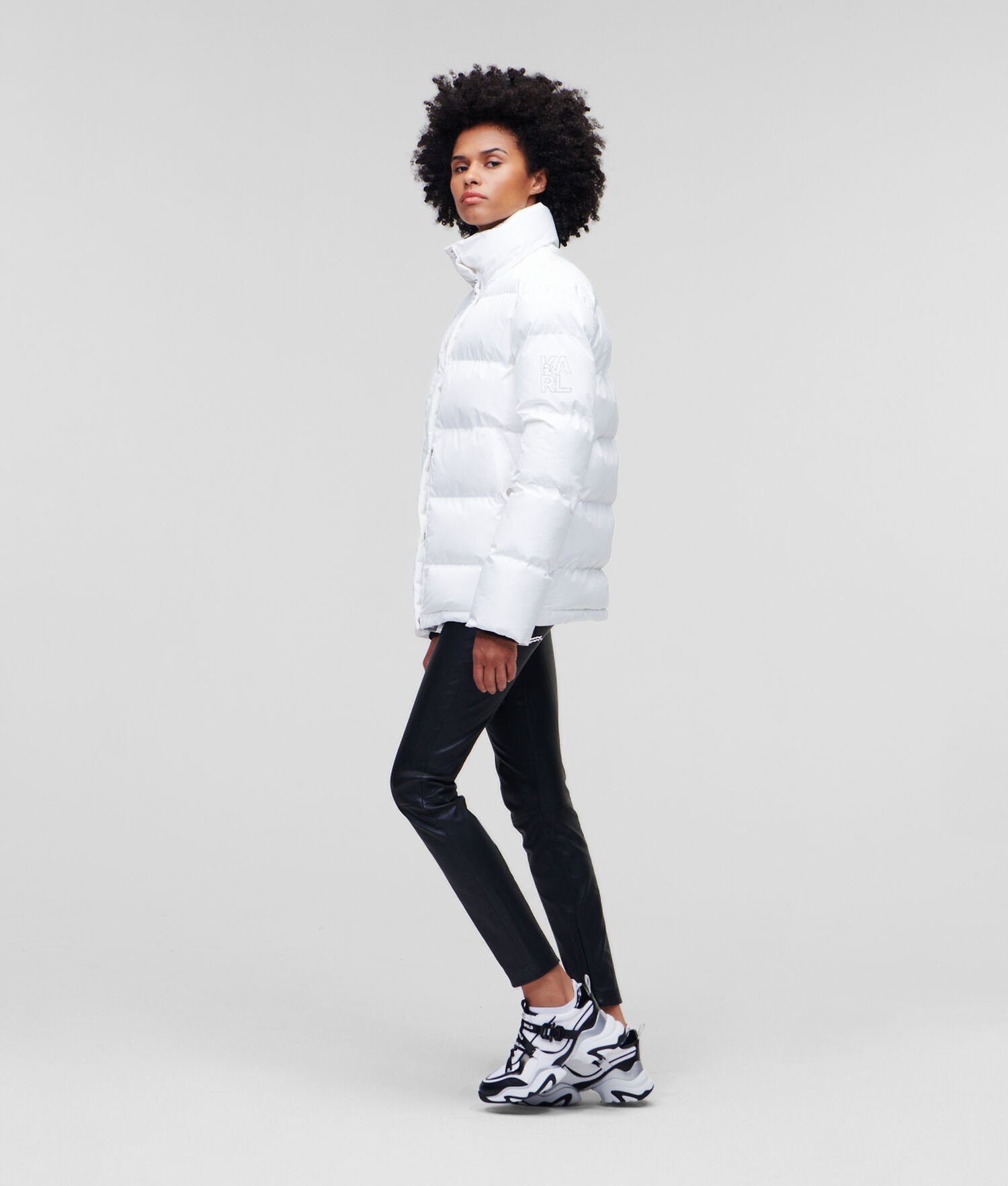 White Karl Lagerfeld Athleisure Women's Down Jackets | USA04WNXD