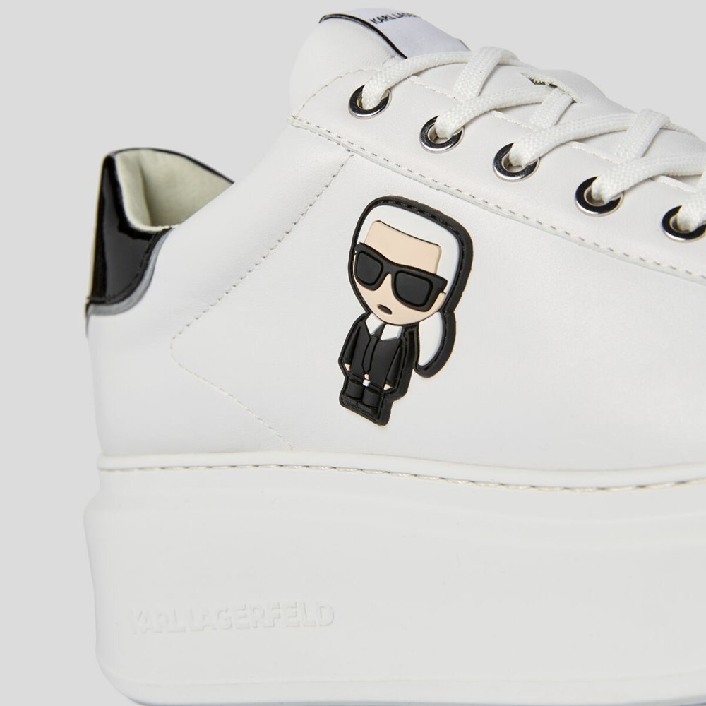 White Karl Lagerfeld K/Ikonik Anakapri Women's Sneakers | USA59ZUTB