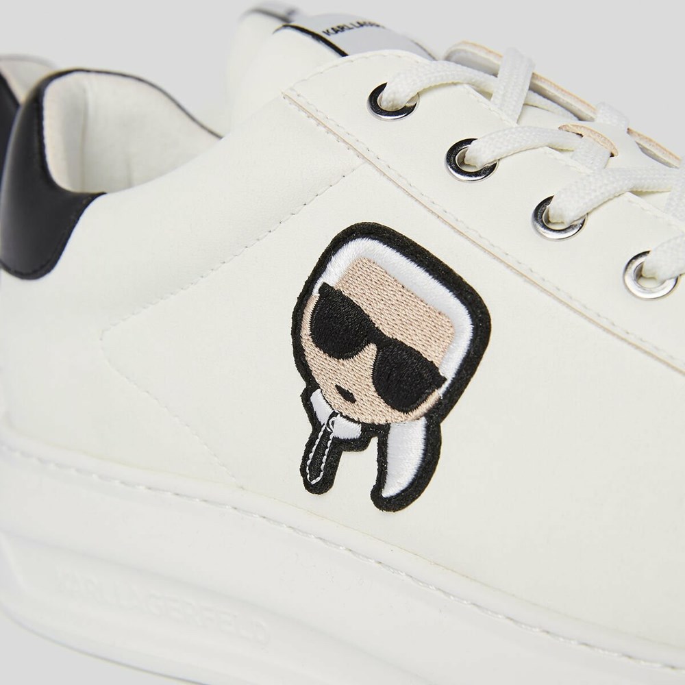 White Karl Lagerfeld K/Ikonik Kapri Men's Sneakers | USA71FGOJ