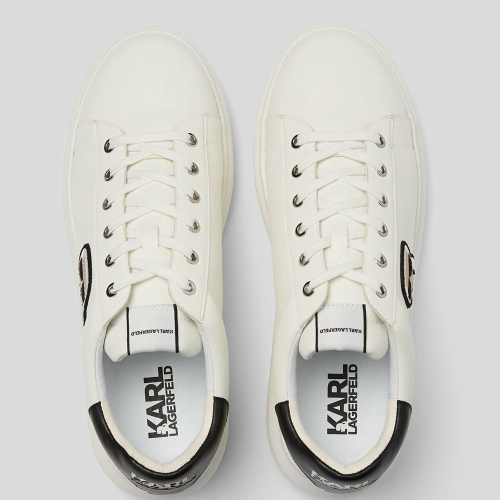 White Karl Lagerfeld K/Ikonik Kapri Men's Sneakers | USA71FGOJ