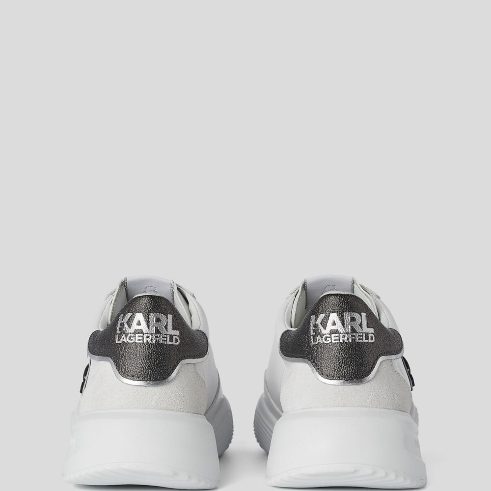 White Karl Lagerfeld K/Ikonik Kapri Run Women's Sneakers | USA18HPXS