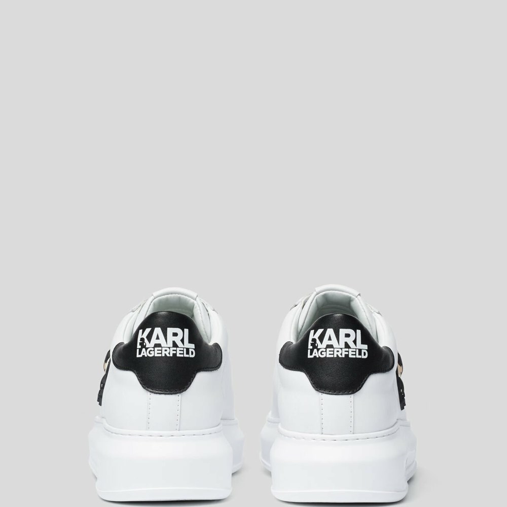 White Karl Lagerfeld K/Ikonik Kapri Women's Sneakers | USA34CMRT