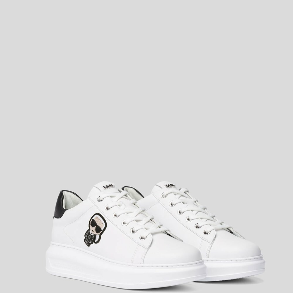 White Karl Lagerfeld K/Ikonik Kapri Women's Sneakers | USA87WEXA