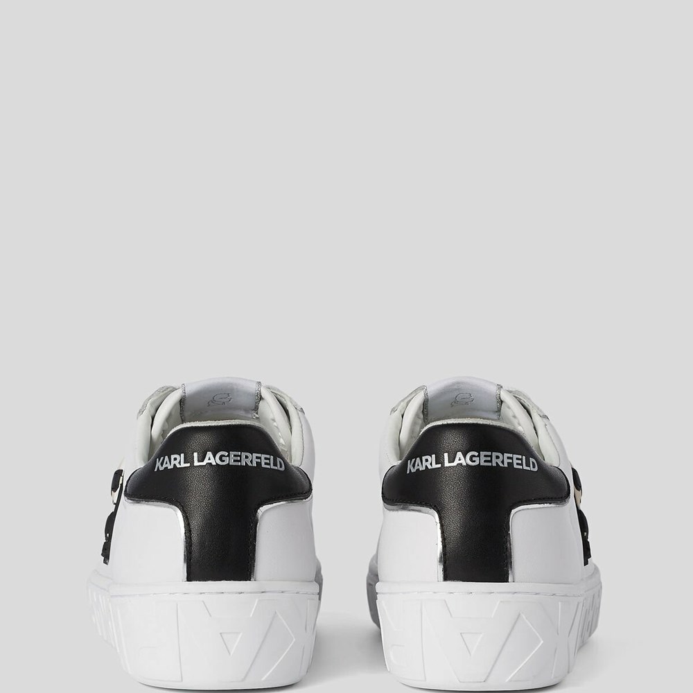 White Karl Lagerfeld K/Ikonik Kupsole Iii Women's Sneakers | USA52BTMZ