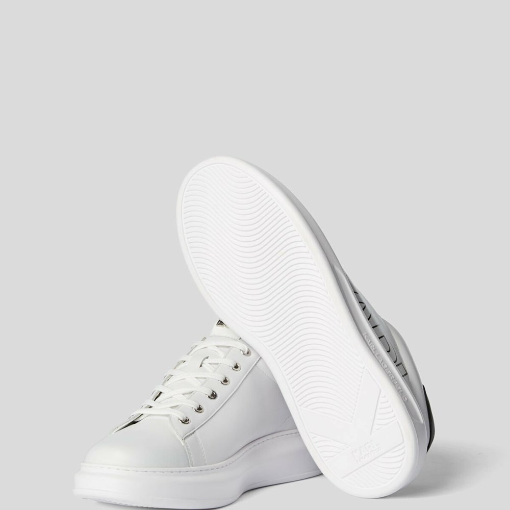 White Karl Lagerfeld Kapri Karl Logo Men's Sneakers | USA95NWQF