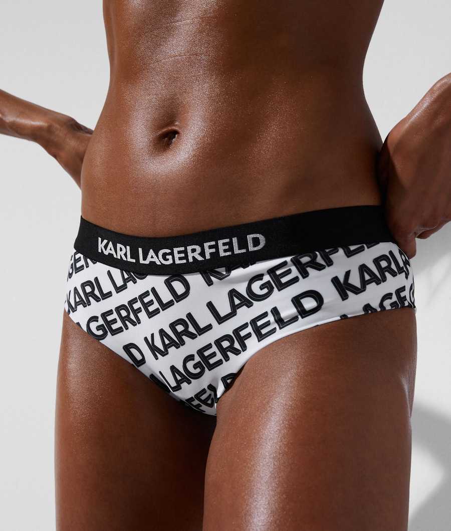 White Karl Lagerfeld Karl Logo Hipster Women's Beachwear | USA81UYQJ