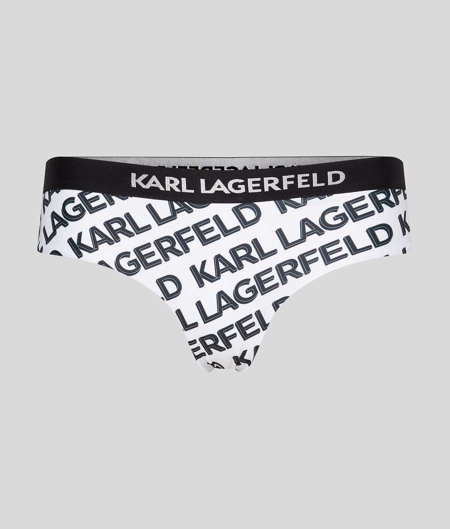 White Karl Lagerfeld Karl Logo Hipster Women\'s Beachwear | USA81UYQJ