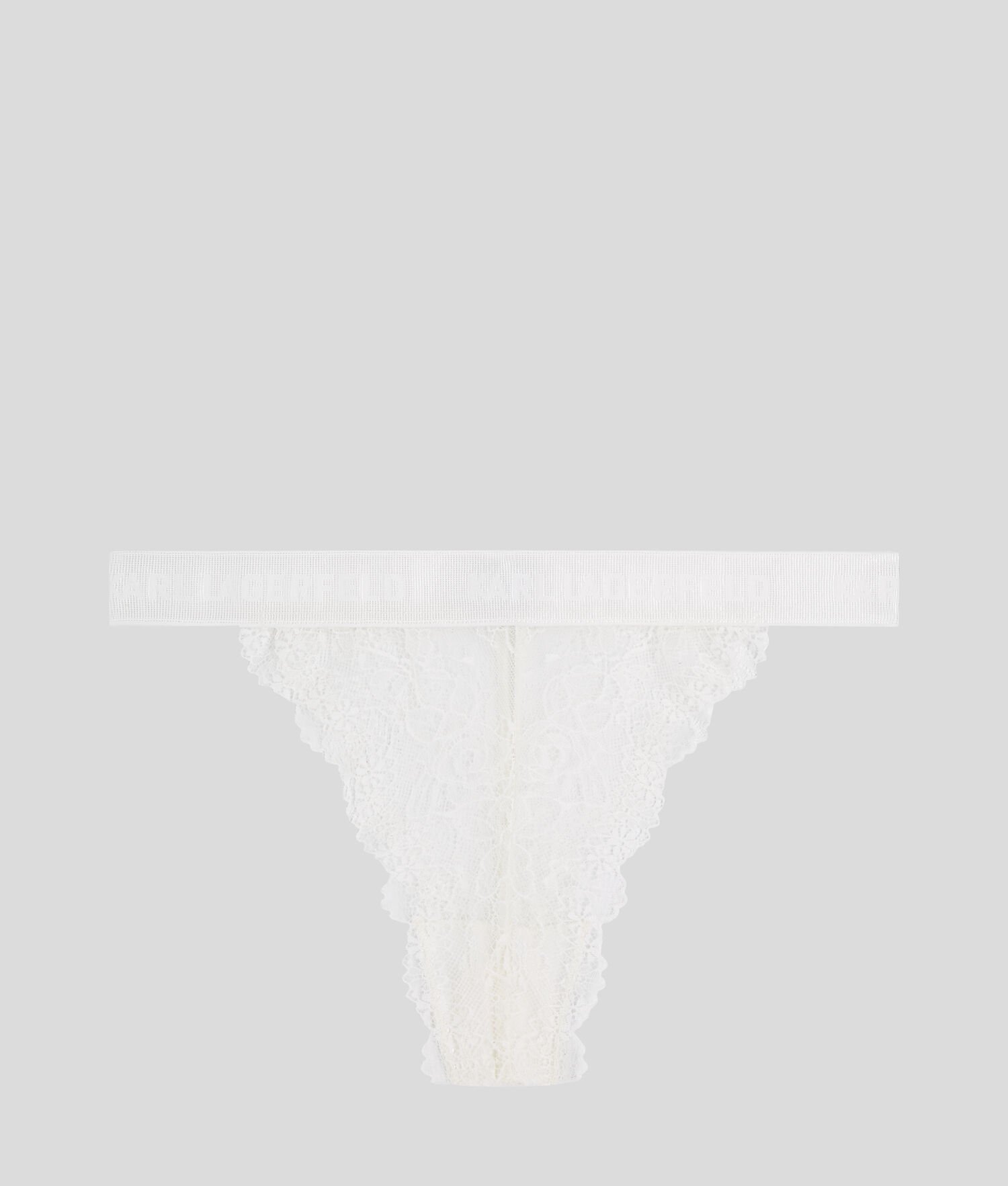 White Karl Lagerfeld Lace Brazilian Briefs Women\'s Underwear | USA37EOTU