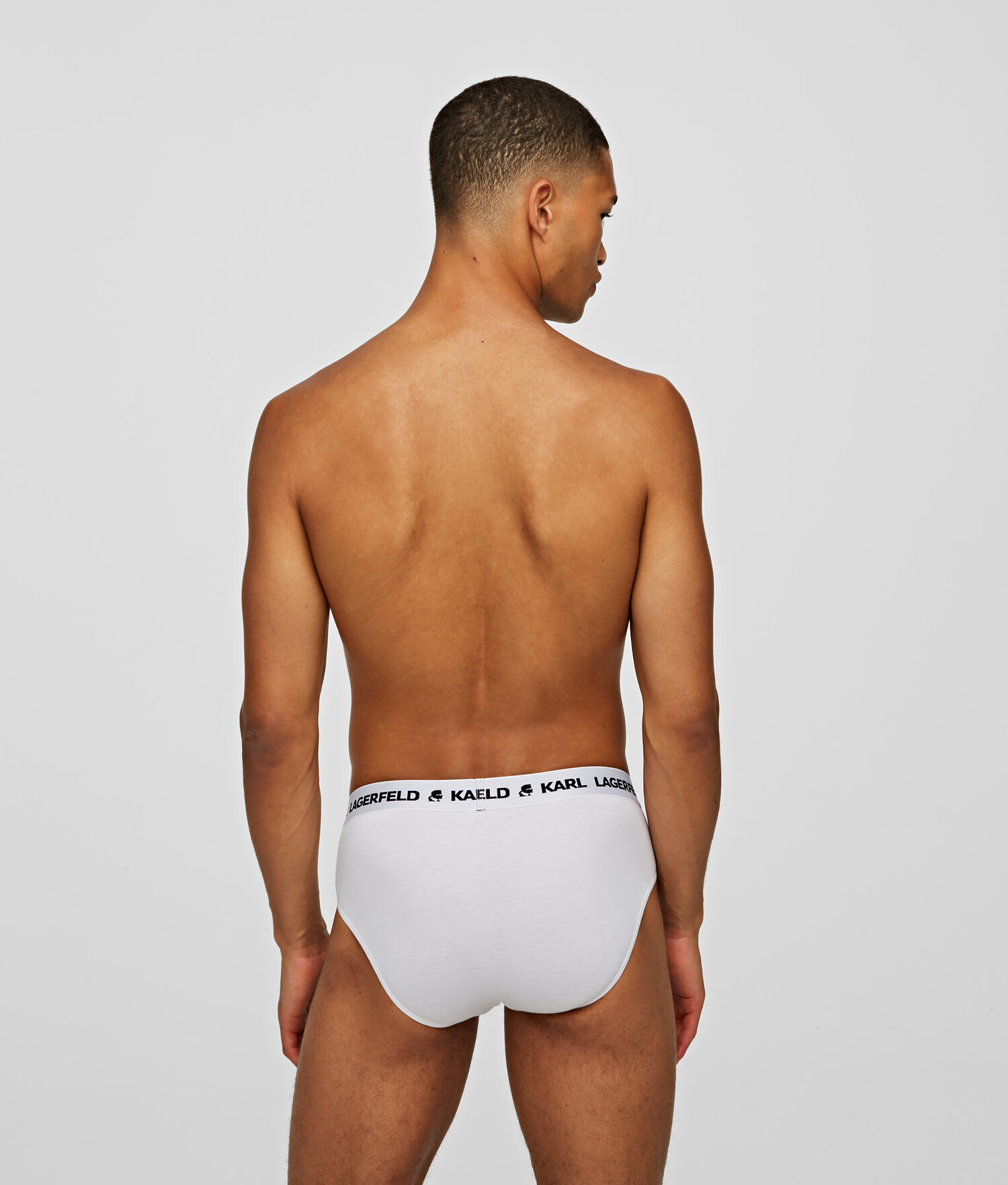 White Karl Lagerfeld Logo Briefs 3-pack Men's Underwear | USA63ZIPK