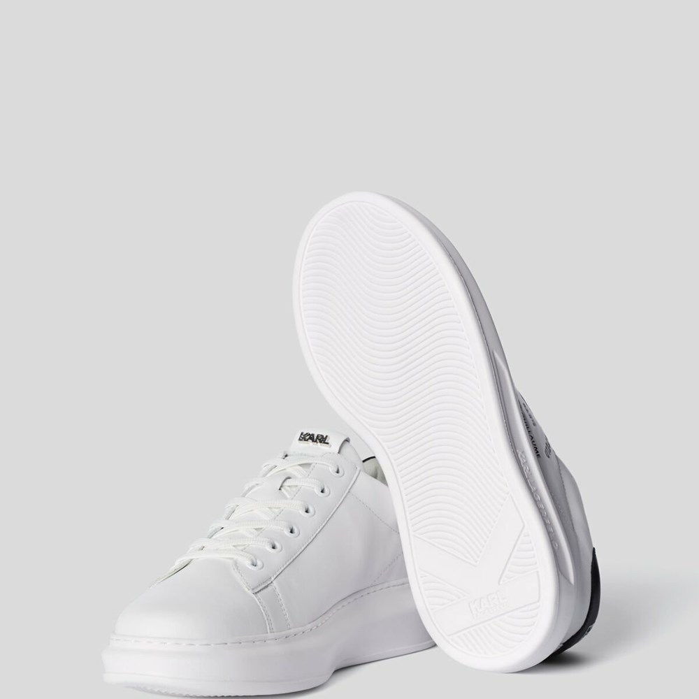 White Karl Lagerfeld Rue St-guillaume Logo Kapri Men's Sneakers | USA86GCQZ